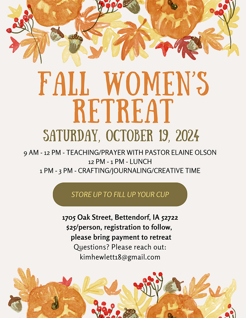 Fall Women's Retreat Flyer